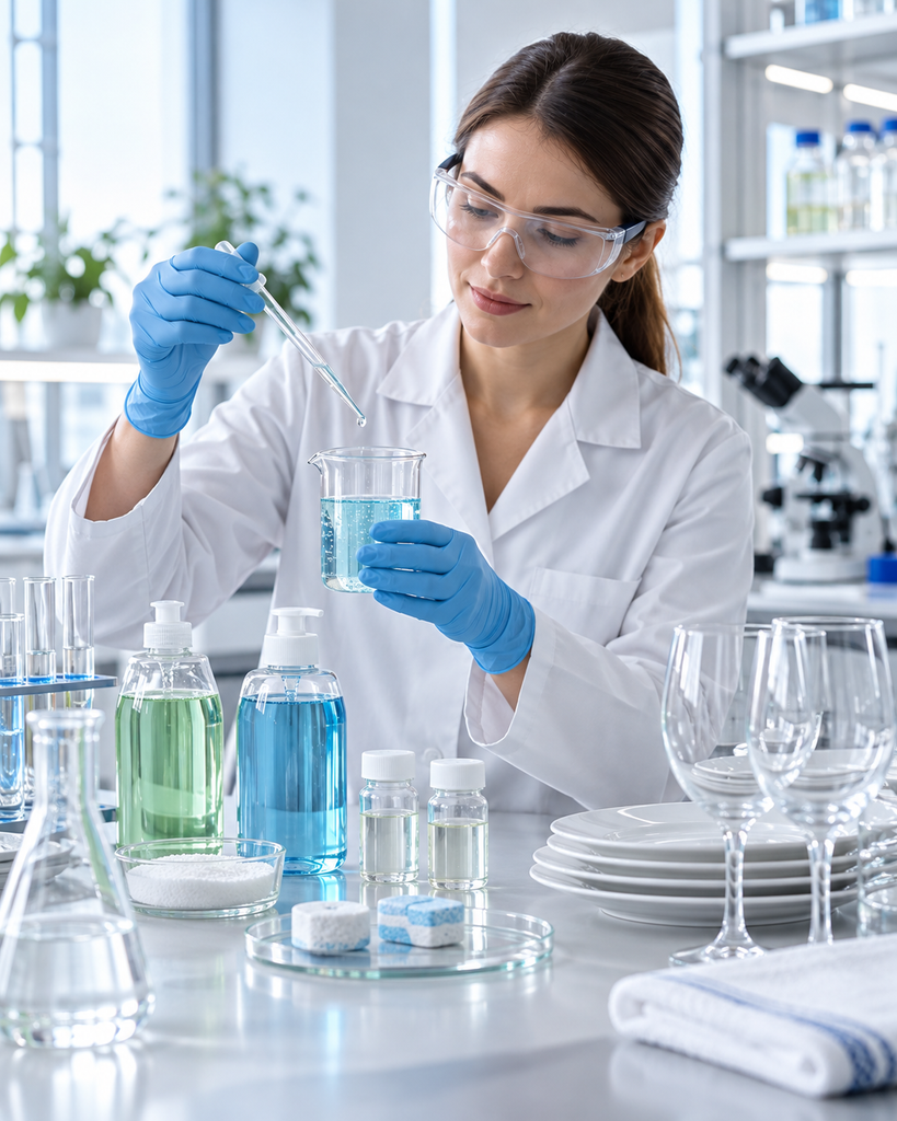 Dishwashing product formulation development in the d-labs laboratory